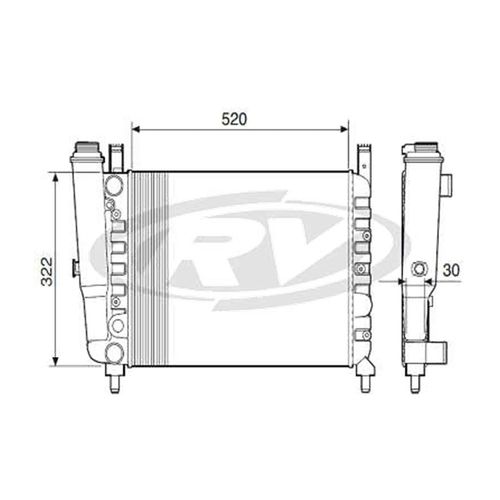 Radiador Fiat Uno 1500 1987 A 1993 Com Ar