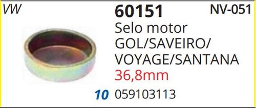Selo Bloco Universal 36.8Mm