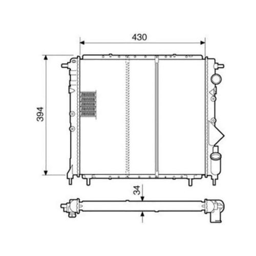 Radiador Renault R-19 1994 A 1998 Com E Sem Ar