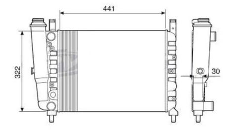 Radiador Fiat Uno 1.0 1985 A 2009 Sem Ar