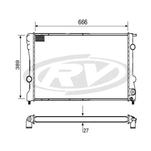 Radiador Blazer S-10 2.5 1996 A 2000 Com E Sem Ar