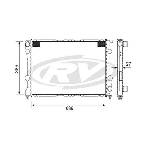 Radiador S-10 2.8 Mwm 2005 A 2011 Diesel